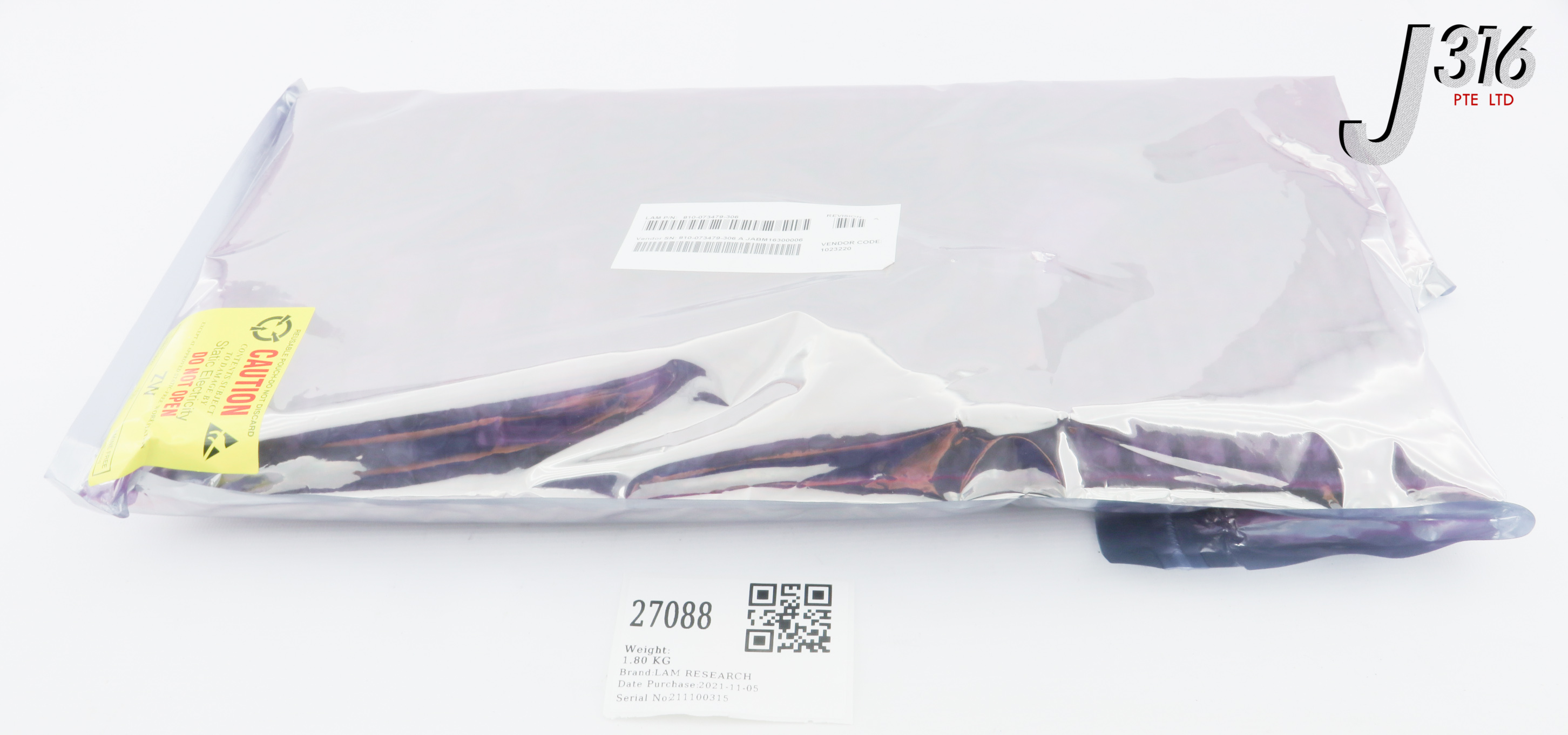N‼️ 27088 LAM RESEARCH PCB, JTS GB WITH HE & SIH4 CONNECTOR BD (NEW